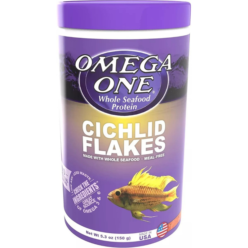 Cichlid Flakes 150gr Comida Hojuelas Peces Cíclidos Acuario