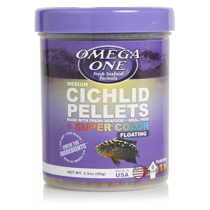 Cichlid Pellets 99gr Comida Gránulos Medianos Peces Ciclidos