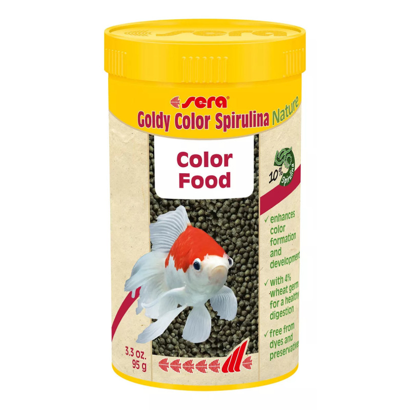 Sera Goldy Color Spirulina 95gr Gránulos Bailarinas Acuario