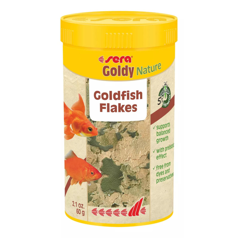 Sera Goldy Nature 60gr Comida Hojuelas Bailarinas Pecera