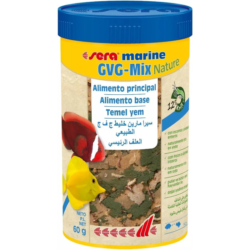Sera Marine Gvg-mix Nature 60gr Peces Marinos Acuario Pecera