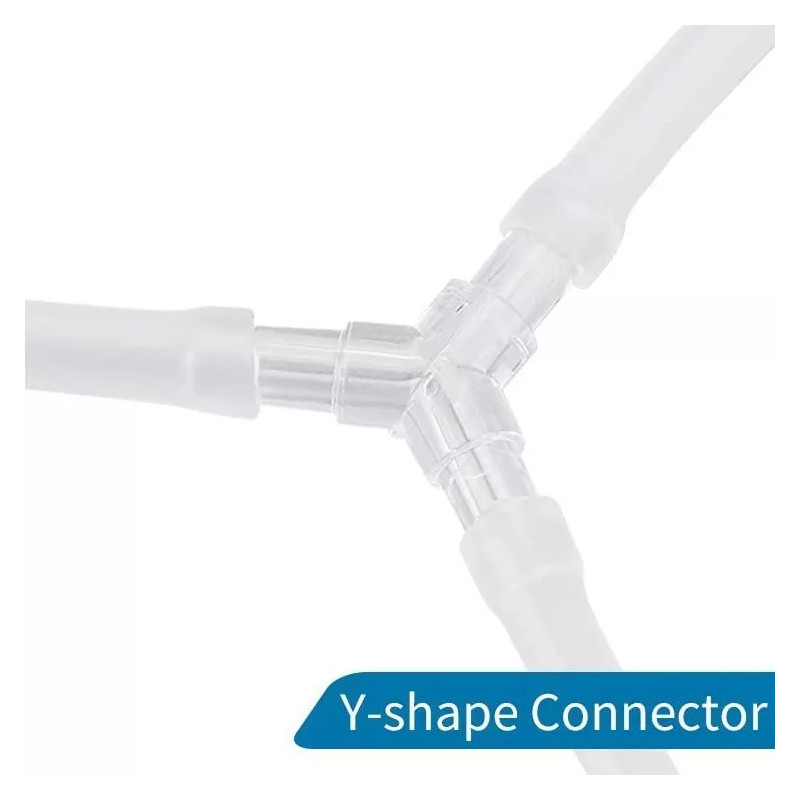 Conector Neumático En Y IQS 3/8″ – 8 Mm, Latón Y PA66, Para Aire Comprimido Y Agua, Temperatura De -20 A 85 °C