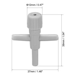 Válvula Llave Paso Aire Oxígeno Manguera Bomba Acuario X3
