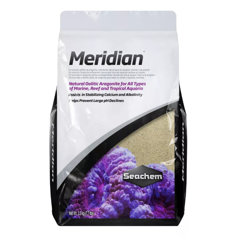 Meridian 3.5kg Sustrato Arena Fina Acuario Marino Arrecife