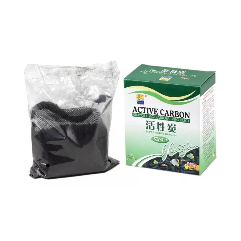 Carbon Activado 300gr Filtro Canister Cascada Agua Acuario
