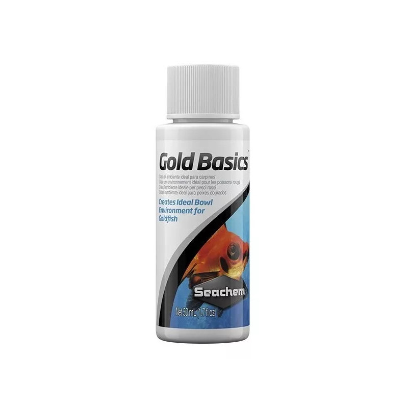 Gold Basic 50ml Acondicionador Agua Acuario Peces Goldfish