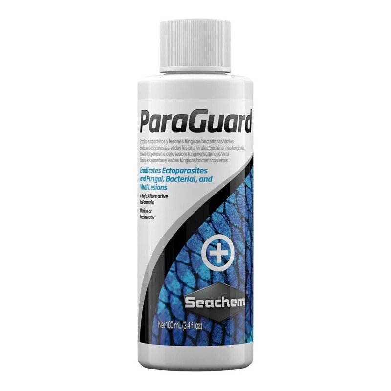 Paraguard 100ml Seachem Medicamento Peces Bacterias Hongos