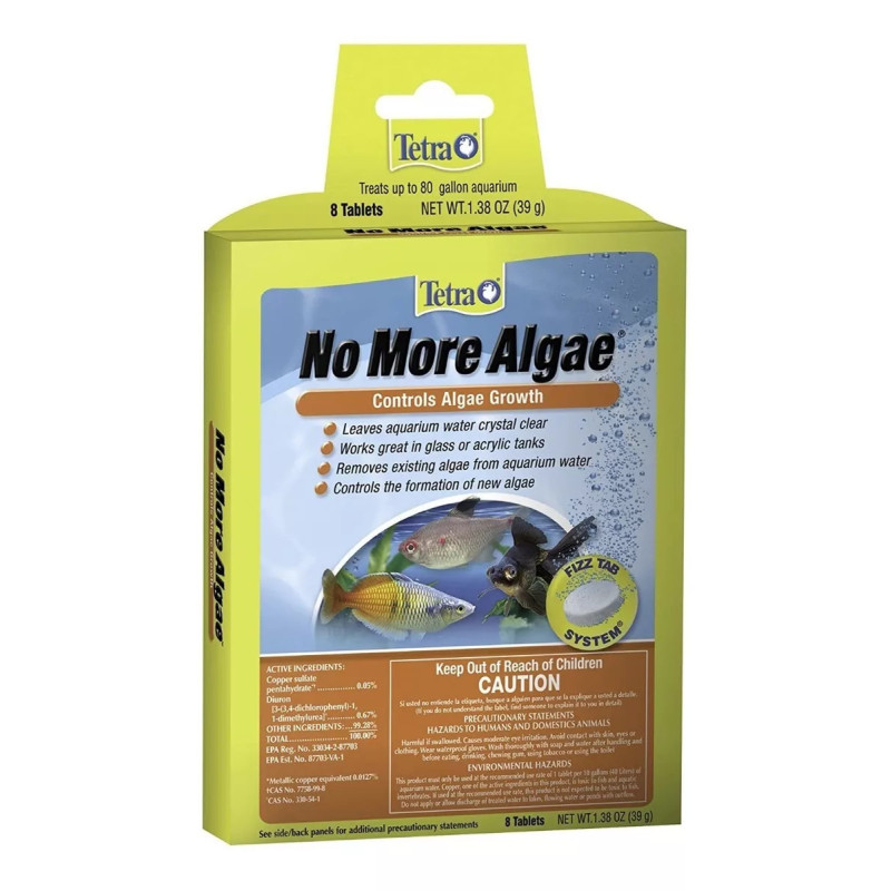 Tetra No More Algae X8 Anti Algas Acuario Pecera Peces