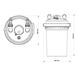 Bio Filtro Esterilizador Uv Estanques Lagos Peces 30000 Lts