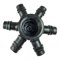 Conector Estrella X3 Pétalos Manguera Difusora Piscicultura