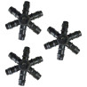 Conector Estrella X3 Pétalos Manguera Difusora Piscicultura
