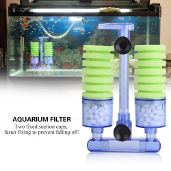 Filtro Espuma Esponja Doble Pulmón Oxigeno Acuario Peces