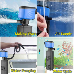 Filtro Interno Sumergible Acuario Oxigeno Agua Peces 1500l/h