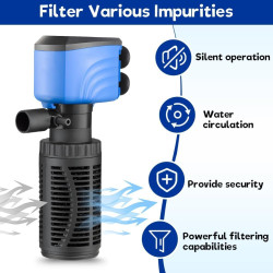 Filtro Interno Sumergible Cabeza Poder Oxigeno Peces 800l/h