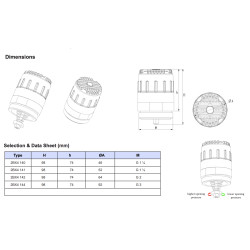 Válvula Alivio Aluminio 2'' Blower Turbina Aire 8-120 Kpa