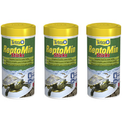 Reptomin 60gr X3 Comida Tortugas Acuáticas Tritones Ranas