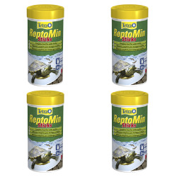 Reptomin 60gr X4 Comida Tortugas Acuáticas Tritones Ranas