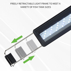 Lámpara Extensible 30-40 Cm Luz Led Blanca Acuarios Peceras