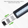 Lámpara Extensible 30-40 Cm Luz Led Blanca Acuarios Peceras