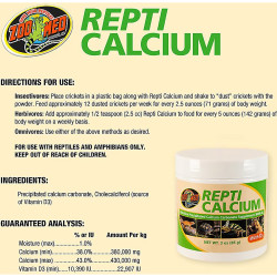 Repti Calcium 227gr Vitamina D3 Calcio Comida Tortugas