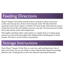 Aquatic Turtle Diet 340gr Comida Tortugas Acuáticas Lagos