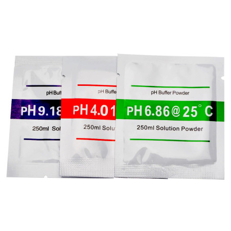 Kit X3 Sobres Solución Polvo Para Calibrar Medidor De Ph