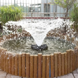 Mini Splash Aireador Flotante Con Luz Led Lagos 20000l/h