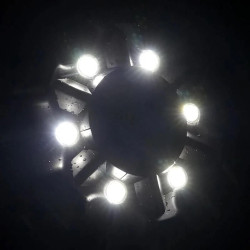 Mini Splash Aireador Flotante Con Luz Led Lagos 20000l/h