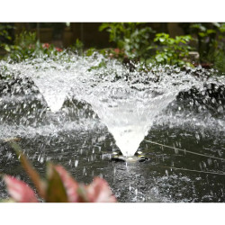 Mini Splash Aireador Flotante Con Luz Led Lagos 20000l/h
