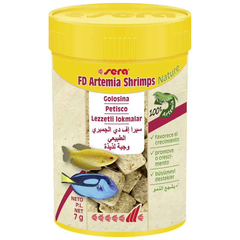 Sera Fd Artemia Shrimps Nature 7gr Snack Golosina Peces