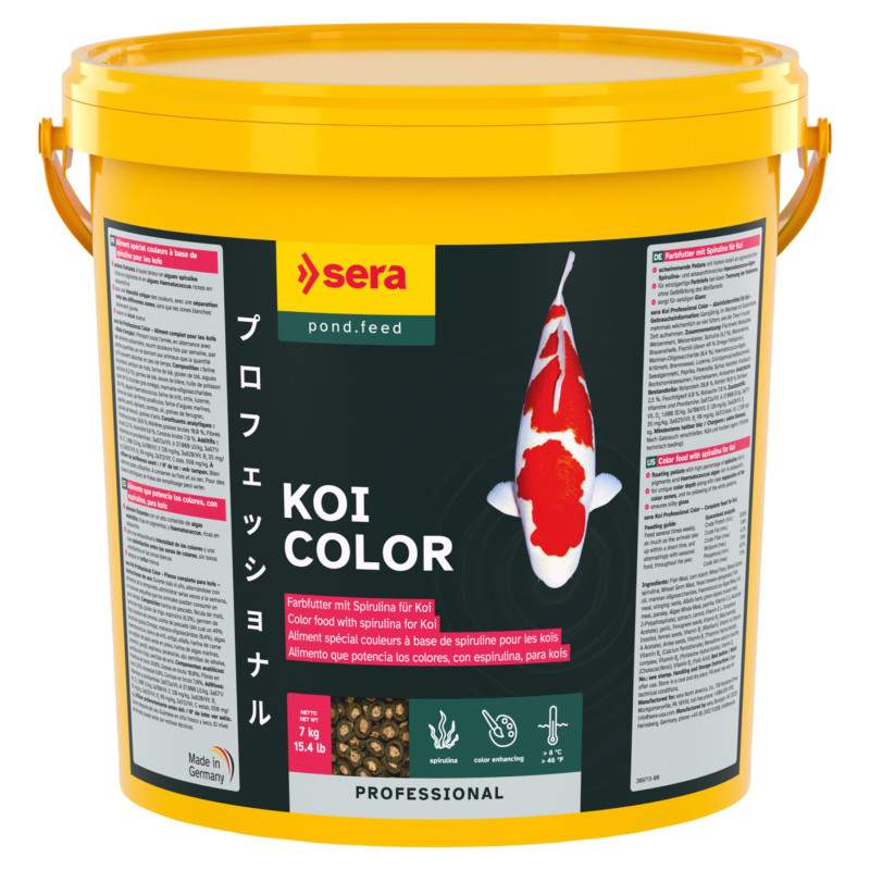 Sera Koi Professional 15,4lb Color Spirulina Lagos Estanques
