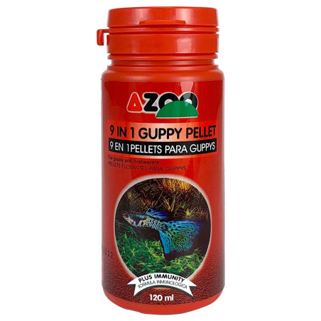 9 In 1 Guppy Pellet 60gr Comida Flotante Peces Guppys Pecera