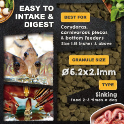 Pay Camarón Peces Tropicales 140gr Comida Fondo Plecos