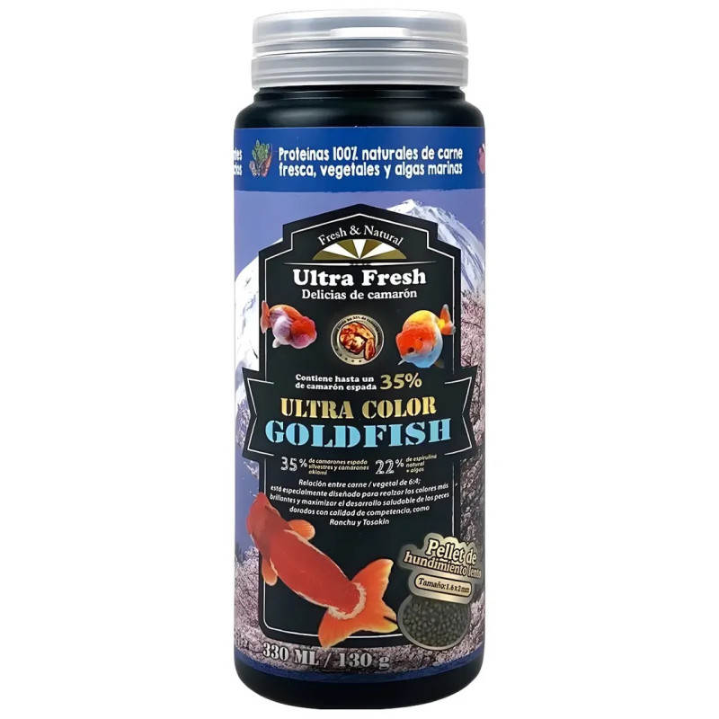 Ultra Color Goldfish 130gr Alimento Premium Ojo Burbuja