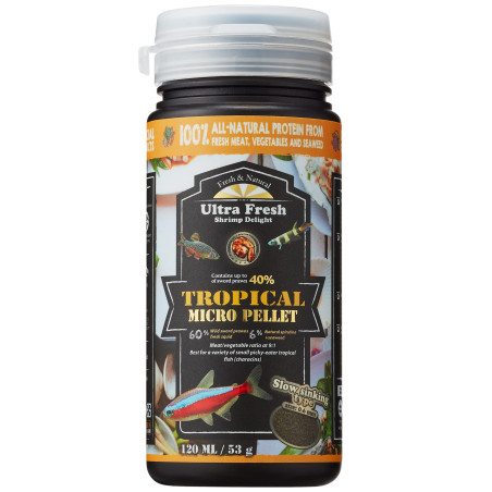 Micro Pellet Peces Tropicales 53gr Comida Peces Pequeños