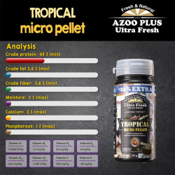 Micro Pellet Peces Tropicales 53gr Comida Peces Pequeños