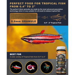 Micro Pellet Peces Tropicales 53gr Comida Peces Pequeños