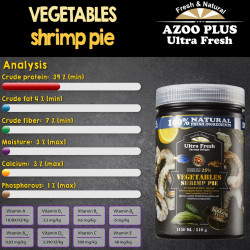 Pay Camarón Vegetales 60gr Comida Peces Fondo Plecos Acuario